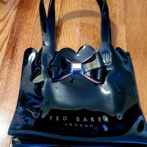 Ted Baker London Bow Small Icon Vinyl Bag New